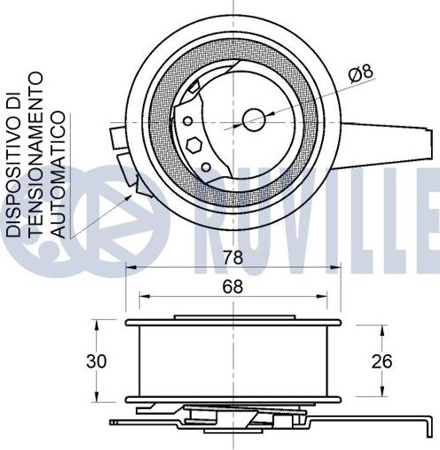 Ruville 542679 - Обтяжна ролка, ангренаж vvparts.bg