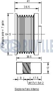 Ruville 542094 - Ремъчна шайба, генератор vvparts.bg