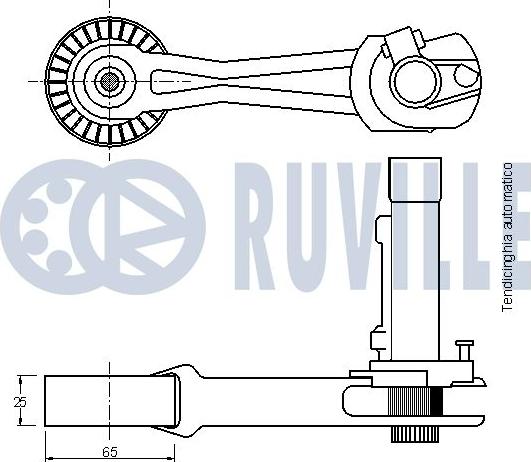 Ruville 542016 - Ремъчен обтегач, пистов ремък vvparts.bg