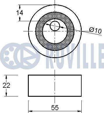 Ruville 542119 - Обтяжна ролка, ангренаж vvparts.bg