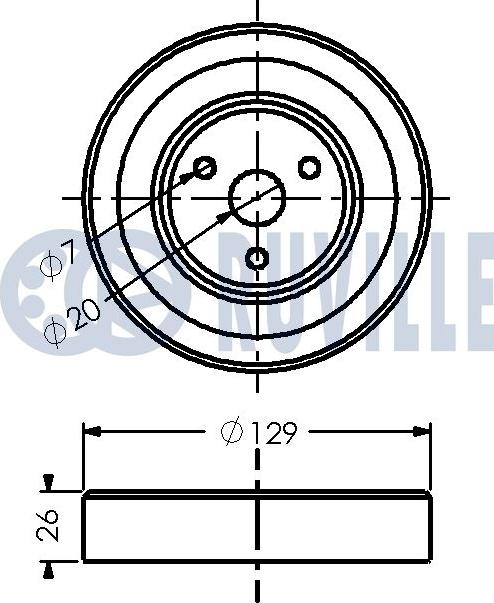 Ruville 542392 - Ремъчна шайба, водна помпа vvparts.bg