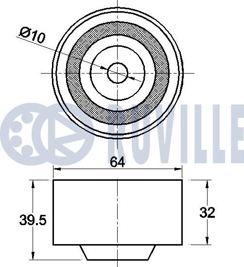 Ruville 542331 - Паразитна / водеща ролка, зъбен ремък vvparts.bg