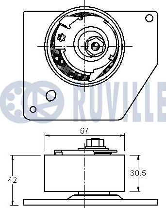 Ruville 542217 - Обтяжна ролка, ангренаж vvparts.bg