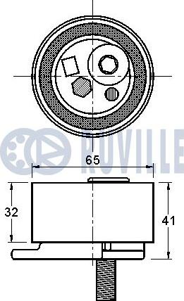 Ruville 542233 - Обтяжна ролка, ангренаж vvparts.bg