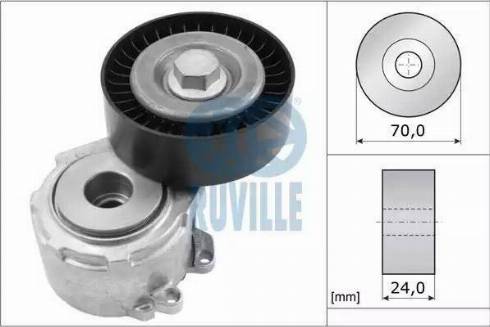 Ruville 55940 - Ремъчен обтегач, пистов ремък vvparts.bg