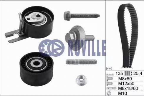 Ruville 5595371 - Комплект ангренажен ремък vvparts.bg