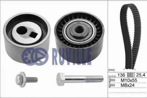 Ruville 5590170 - Комплект ангренажен ремък vvparts.bg