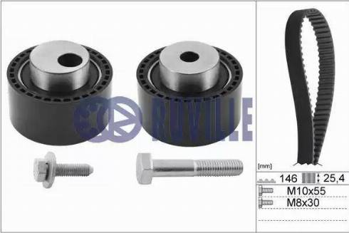 Ruville 5592172 - Комплект ангренажен ремък vvparts.bg