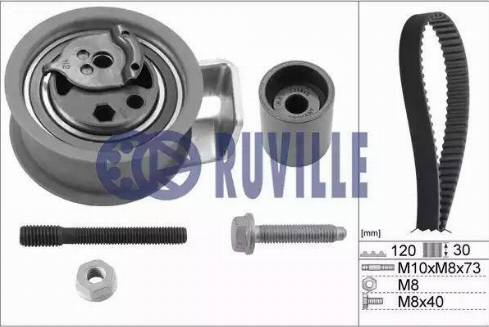 Ruville 5549470 - Комплект ангренажен ремък vvparts.bg