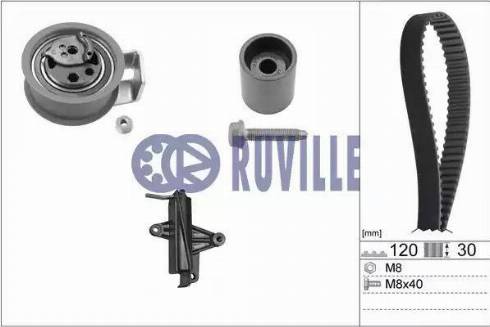 Ruville 5549473 - Комплект ангренажен ремък vvparts.bg