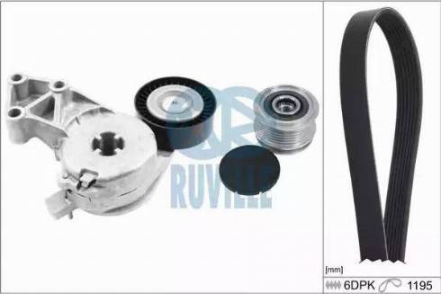 Ruville 5544480 - Комплект пистов ремък vvparts.bg