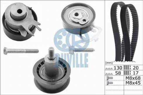 Ruville 5545652 - Ролков комплект, зъбен ремък vvparts.bg