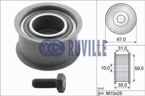 Ruville 55453 - Паразитна / водеща ролка, зъбен ремък vvparts.bg