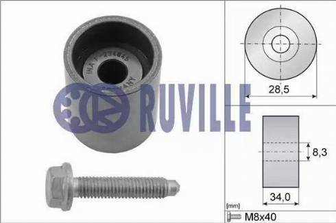 Ruville 55465 - Паразитна / водеща ролка, зъбен ремък vvparts.bg