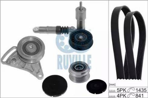 Ruville 5548081 - Комплект пистов ремък vvparts.bg