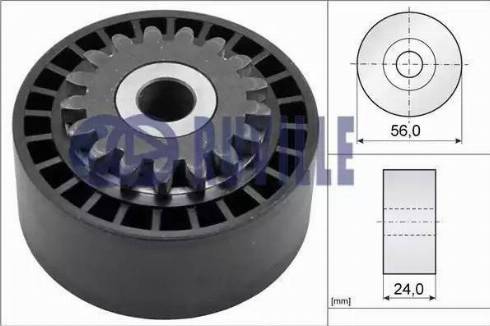 Ruville 55550 - Паразитна / водеща ролка, пистов ремък vvparts.bg