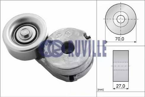 Ruville 55631 - Ремъчен обтегач, пистов ремък vvparts.bg