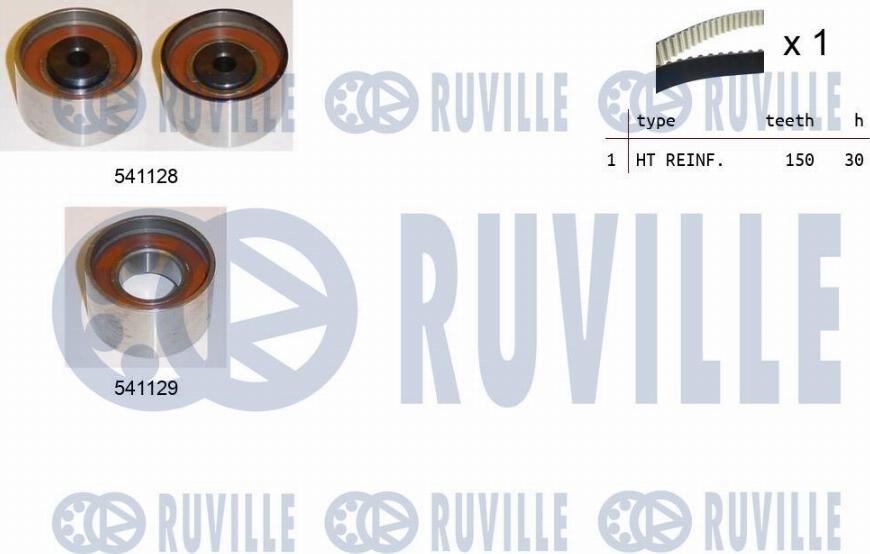 Ruville 550468 - Комплект ангренажен ремък vvparts.bg