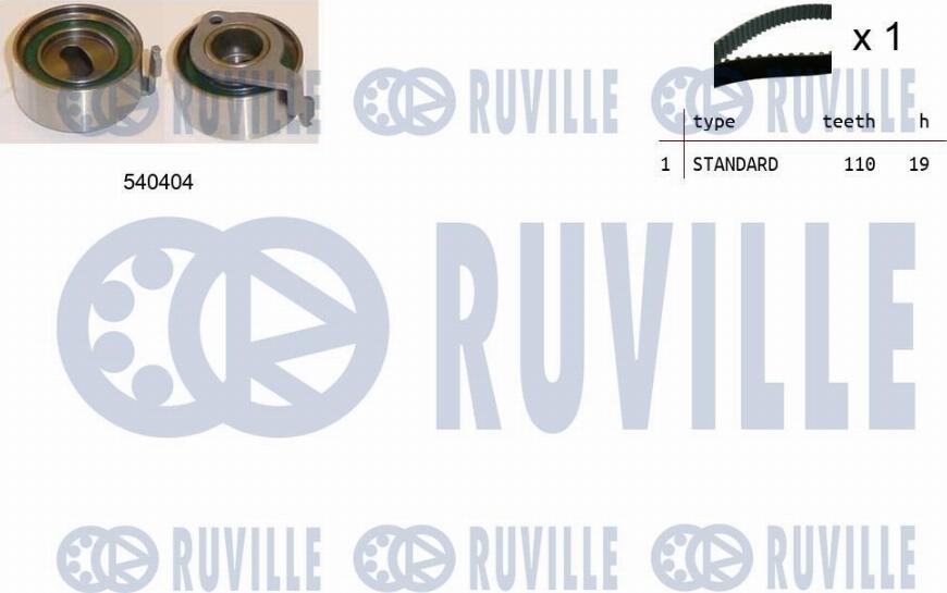 Ruville 550483 - Комплект ангренажен ремък vvparts.bg