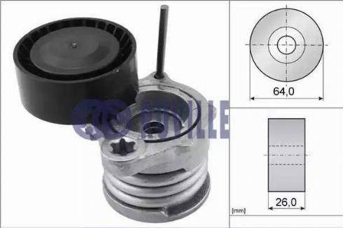 Ruville 55064 - Ремъчен обтегач, пистов ремък vvparts.bg