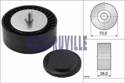 Ruville 55065 - Паразитна / водеща ролка, пистов ремък vvparts.bg