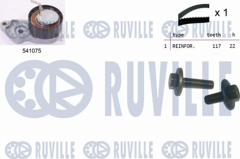 Ruville 550064 - Комплект ангренажен ремък vvparts.bg