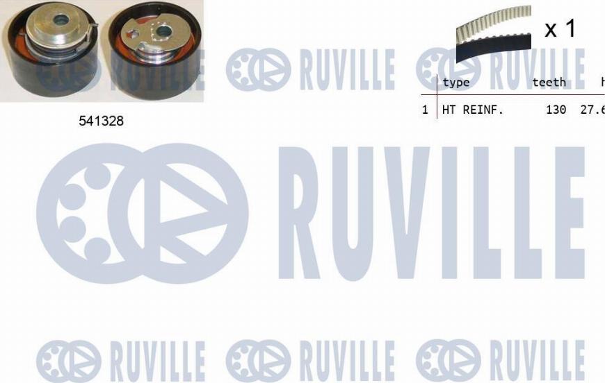 Ruville 550117 - Комплект ангренажен ремък vvparts.bg