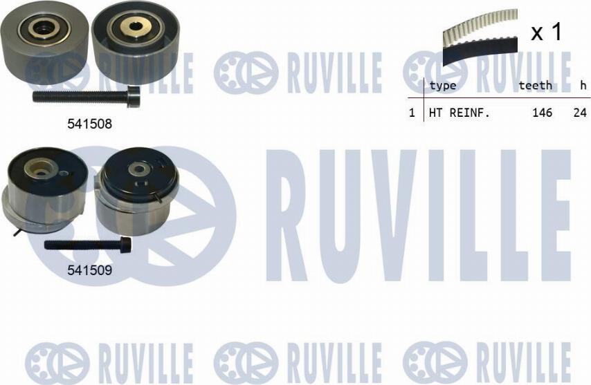 Ruville 550320 - Комплект ангренажен ремък vvparts.bg