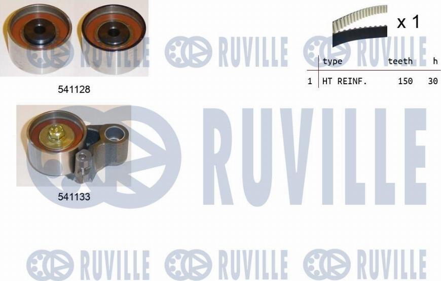 Ruville 550290 - Комплект ангренажен ремък vvparts.bg