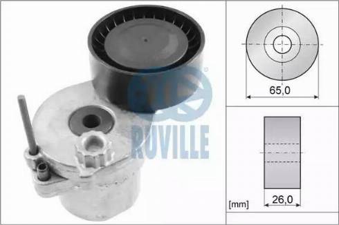 Ruville 55166 - Ремъчен обтегач, пистов ремък vvparts.bg