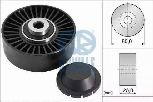 Ruville 55847 - Паразитна / водеща ролка, пистов ремък vvparts.bg