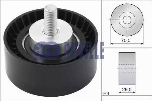 Ruville 55884 - Паразитна / водеща ролка, пистов ремък vvparts.bg