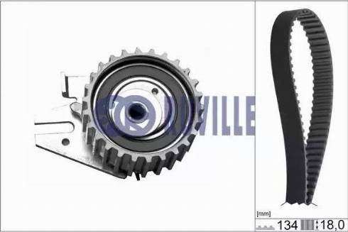 Ruville 5583170 - Комплект ангренажен ремък vvparts.bg