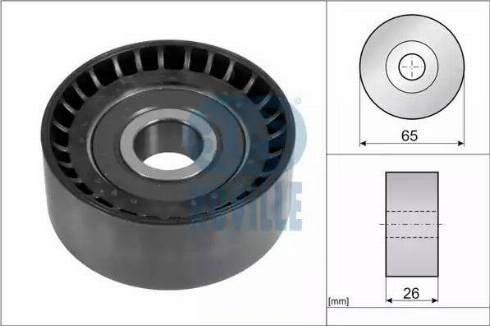 Ruville 55397 - Паразитна / водеща ролка, пистов ремък vvparts.bg