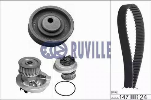 Ruville 55300701 - Водна помпа+ к-кт ангренажен ремък vvparts.bg