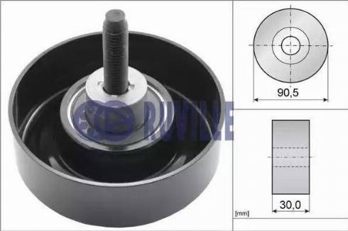 Ruville 55259 - Паразитна / водеща ролка, пистов ремък vvparts.bg