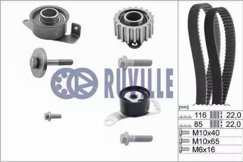 Ruville 5521471 - Комплект ангренажен ремък vvparts.bg