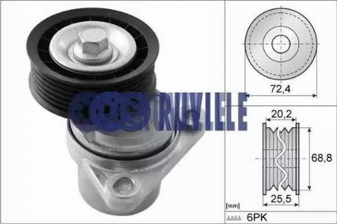 Ruville 55289 - Ремъчен обтегач, пистов ремък vvparts.bg