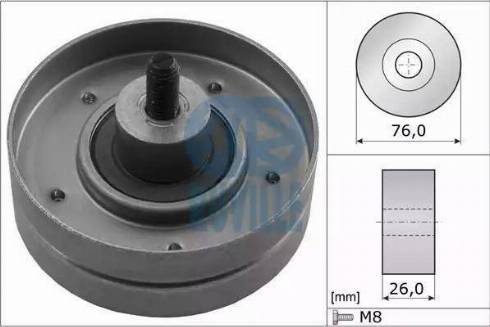 Ruville 55223 - Паразитна / водеща ролка, пистов ремък vvparts.bg