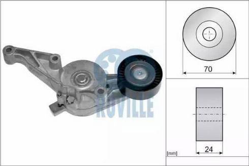 Ruville 55790 - Ремъчен обтегач, пистов ремък vvparts.bg