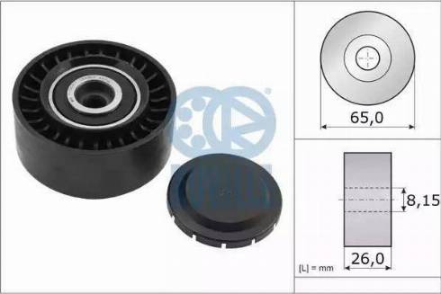 Ruville 55786 - Паразитна / водеща ролка, пистов ремък vvparts.bg