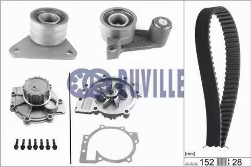 Ruville 56511701 - Водна помпа+ к-кт ангренажен ремък vvparts.bg