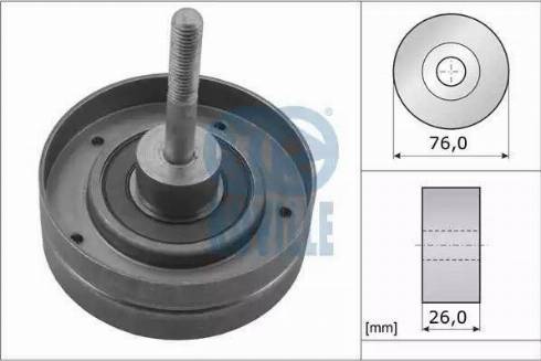 Ruville 56525 - Паразитна / водеща ролка, пистов ремък vvparts.bg