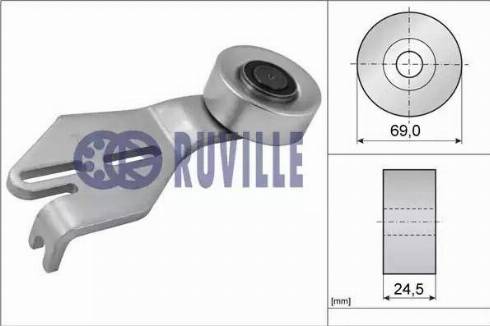 Ruville 56624 - Паразитна / водеща ролка, пистов ремък vvparts.bg