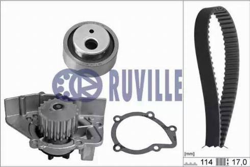 Ruville 56620701 - Водна помпа+ к-кт ангренажен ремък vvparts.bg