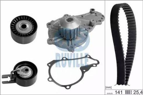 Ruville 56676731 - Водна помпа+ к-кт ангренажен ремък vvparts.bg