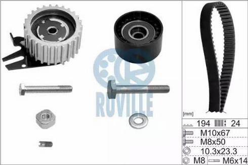 Ruville 5603670 - Комплект ангренажен ремък vvparts.bg