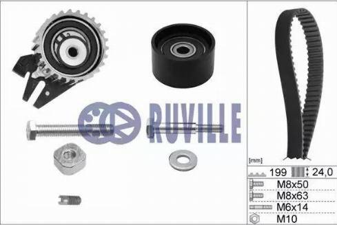 Ruville 5603671 - Комплект ангренажен ремък vvparts.bg
