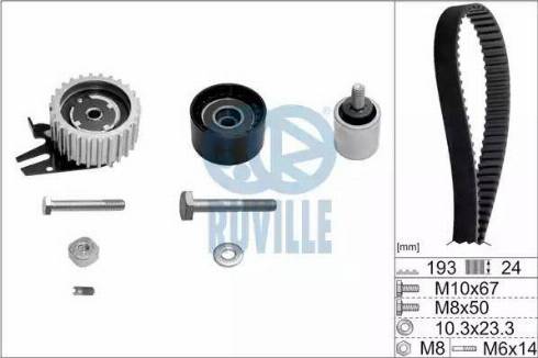 Ruville 5603672 - Комплект ангренажен ремък vvparts.bg