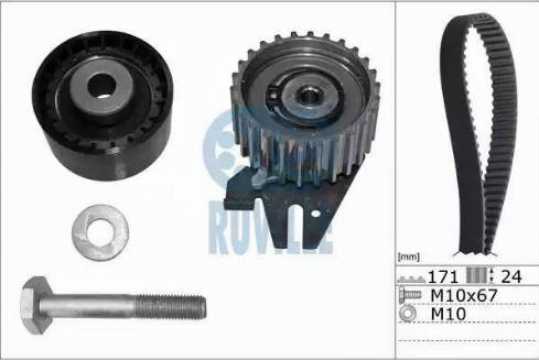 Ruville 5603870 - Комплект ангренажен ремък vvparts.bg